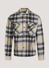 Stone Check Brushed Overshirt - S Image 5