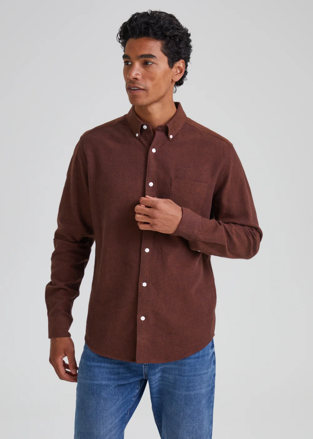 Burgundy Textured Shirt - Small Burgundy Textured Shirt - Small