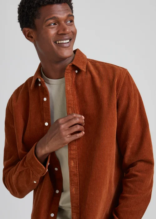 Rust Cord Shirt - Small Image 3