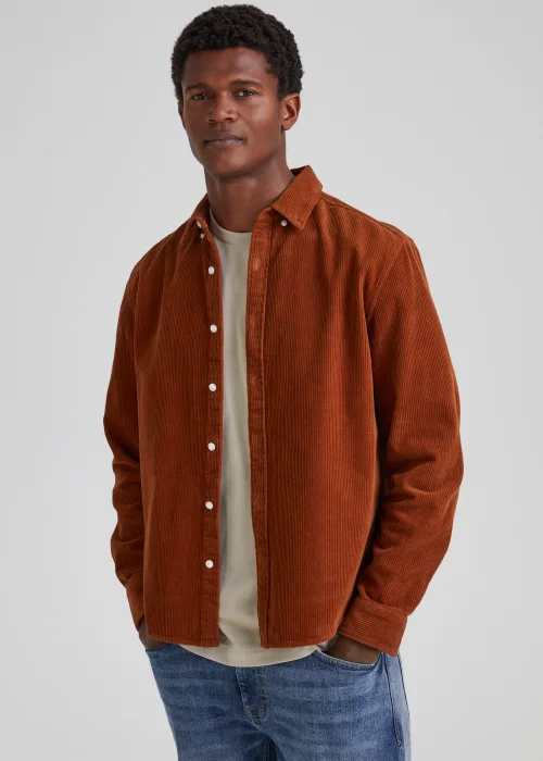 Rust Cord Shirt - Small Image 1