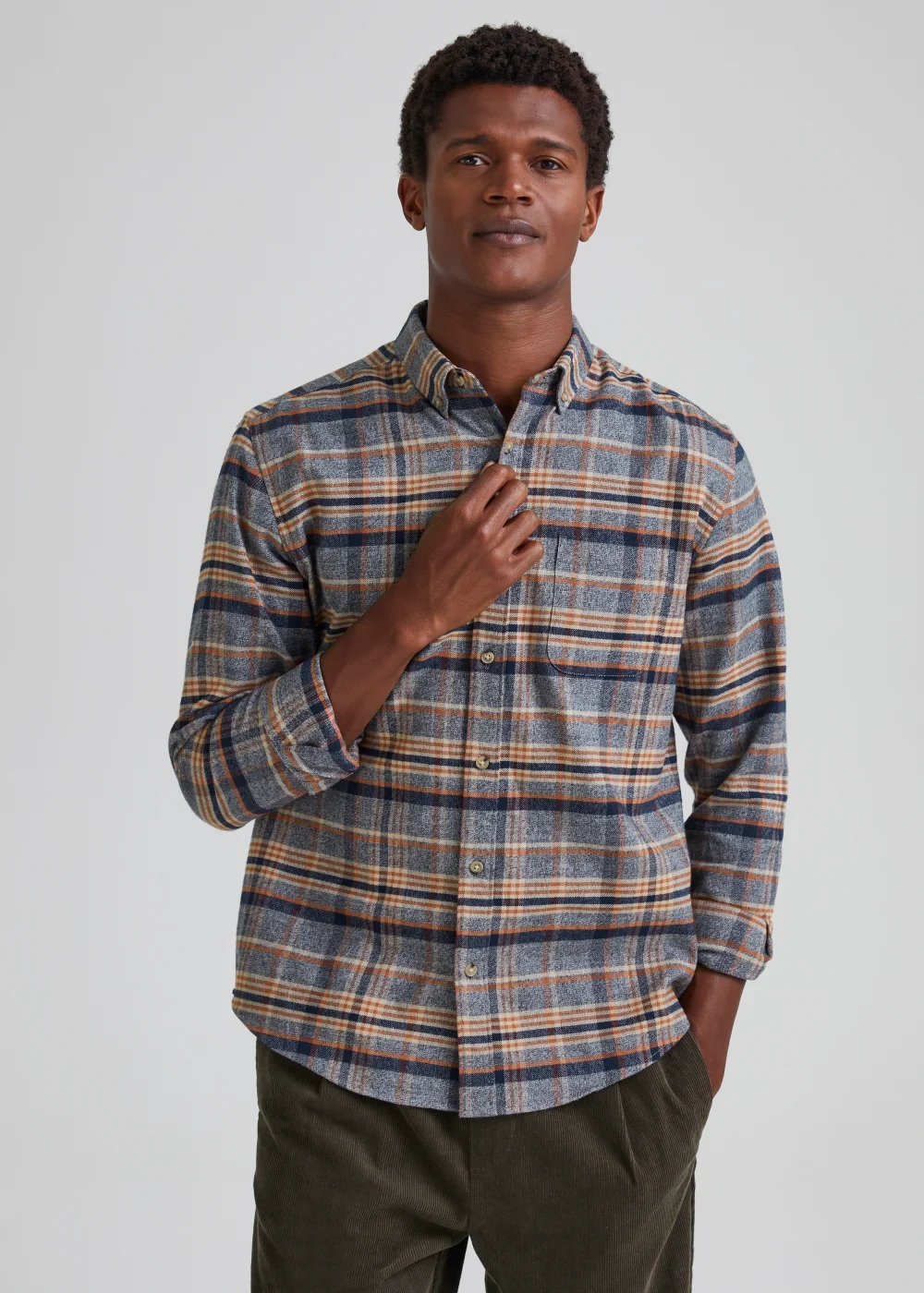 Grey Check Grindle Shirt - S Image 1