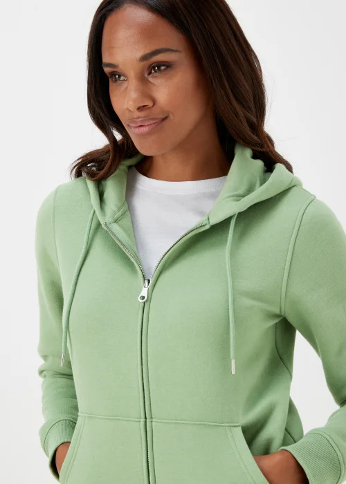 Green Zip Up Hoodie - S Image 3