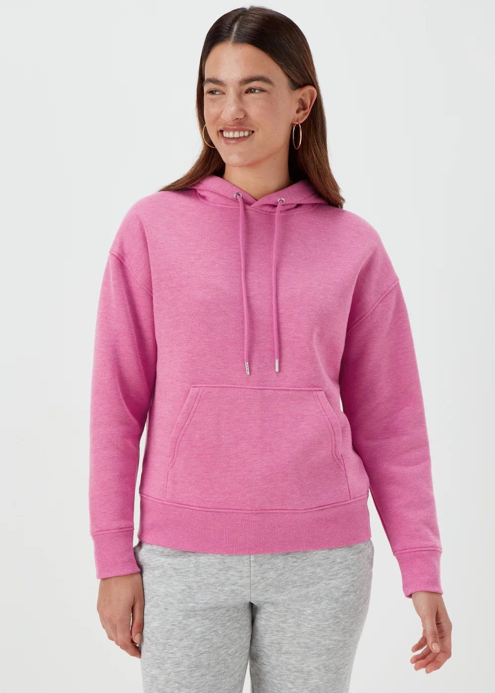Pink Essential Hoodie - Small Image 1