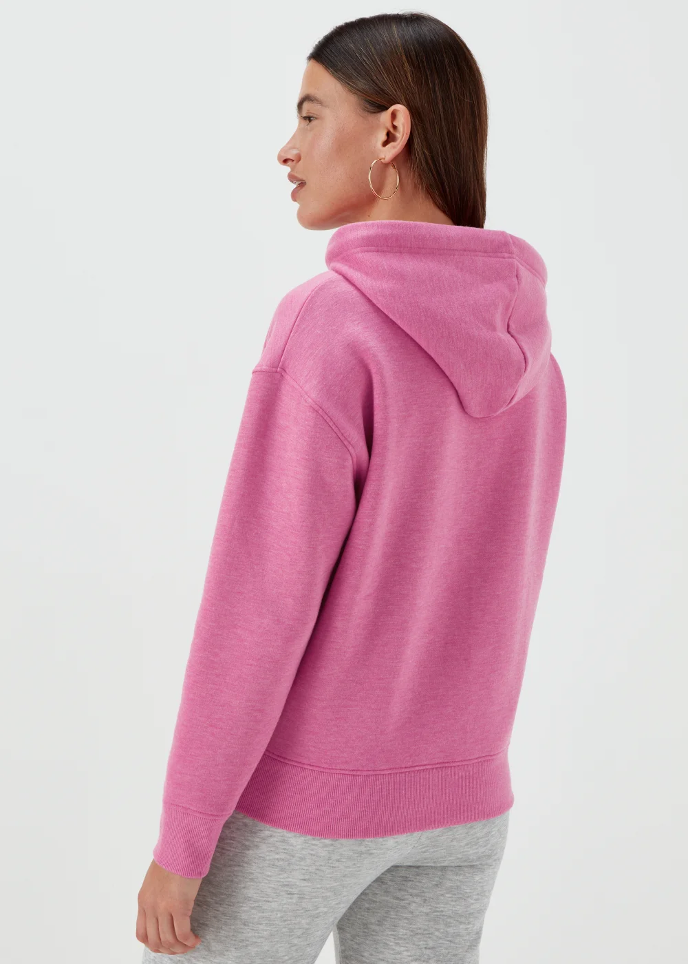 Pink Essential Hoodie - Small Image 2