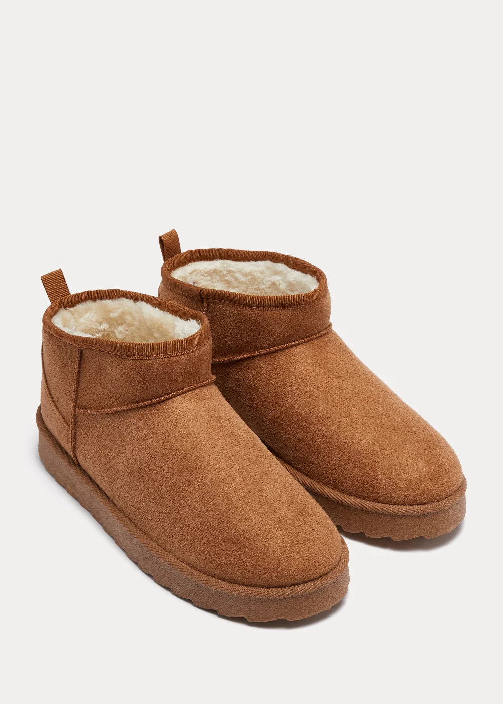Tan Snug Boots - Size 3 Image 1
