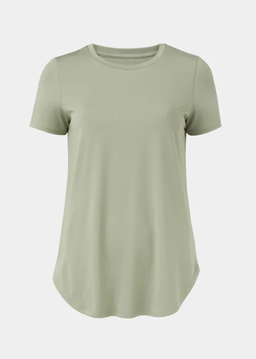 Souluxe Khaki Longline Sports T-Shirt - S Image 5