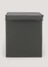 Grey Waffle Laundry Basket (40cm x 30cm x 51cm) Image 1