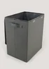 Grey Waffle Laundry Basket (40cm x 30cm x 51cm) Image 2