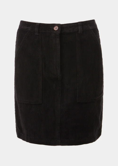 Black Cord Mini Skirt - 8 Image 5
