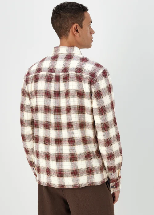 Ecru & Brown Shadow Check Shirt - S Image 2