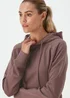 Souluxe Brown Longline Sports Hoodie - Small Image 3