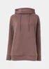 Souluxe Brown Longline Sports Hoodie - Small Image 5