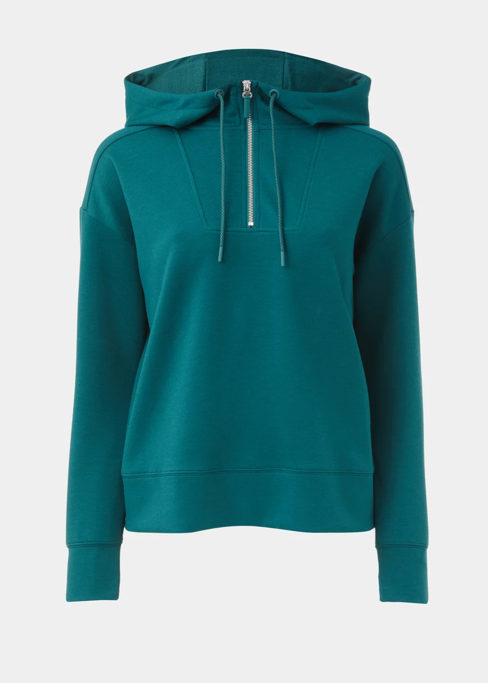 Souluxe Teal Longline Sports Hoodie - Small Image 5