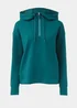 Souluxe Teal Longline Sports Hoodie - Small Image 5