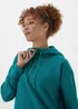 Souluxe Teal Longline Sports Hoodie - Small Image 3
