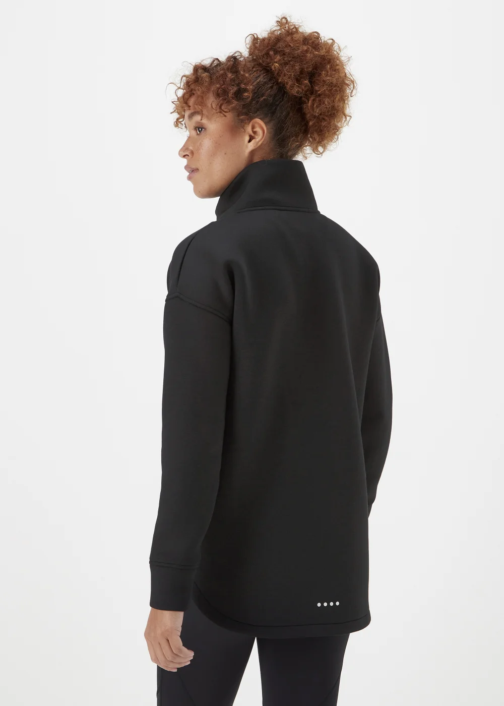 Souluxe Black Half Zip Scuba Jacket - S Image 2