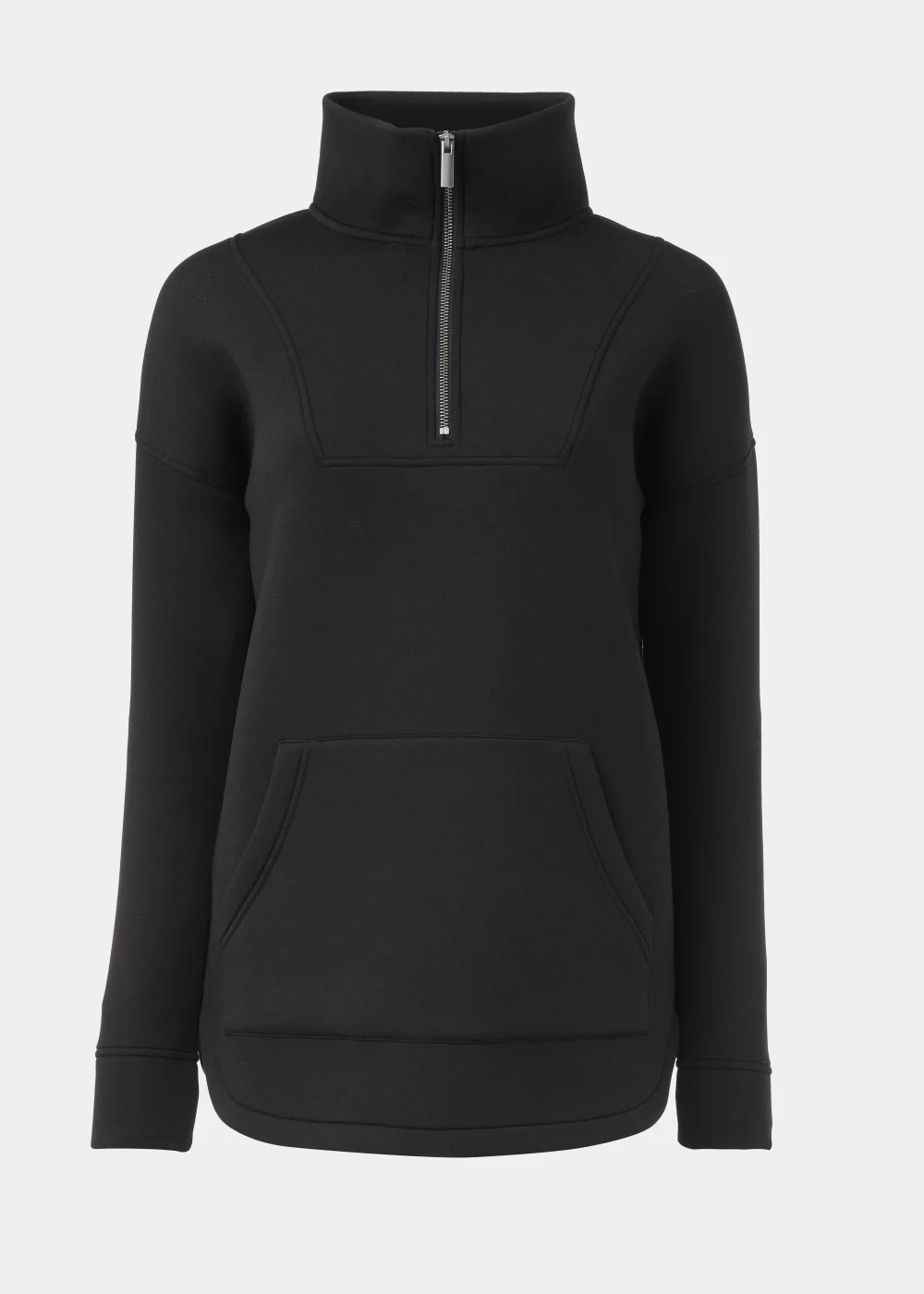Souluxe Black Half Zip Scuba Jacket - S Image 5