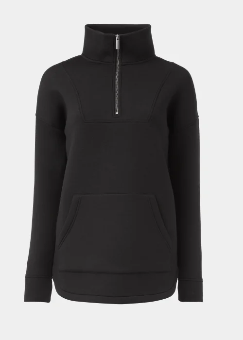 Souluxe Black Half Zip Scuba Jacket - S Image 5