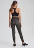 Souluxe Black Leopard Print Sports Leggings - 8 Image 2