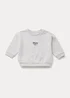 Baby Grey Slogan Crew Neck Sweatshirt (Newborn-23mths) - 0-3 months Image 1