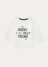 Baby Cream Daddy Long Sleeve T-Shirt (Newborn-23mths) - Newborn Image 1