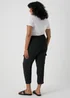 Papaya Curve Black Cargo Trousers - Size 18 Image 2
