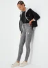 April Grey Ripped Super Skinny Jeans - 8/L29 Image 4