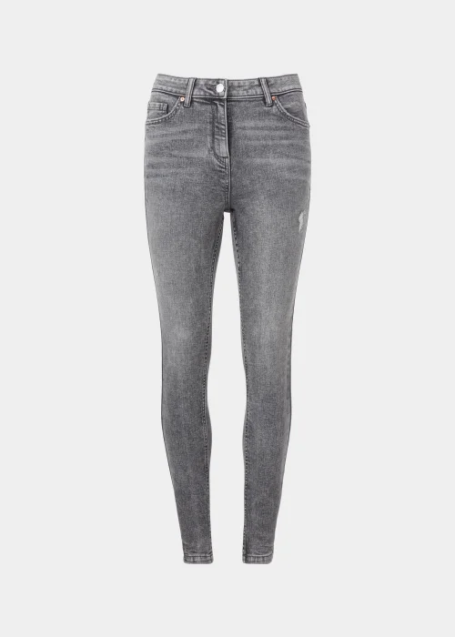 April Grey Ripped Super Skinny Jeans - 8/L29 Image 5