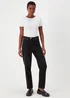Ava Black Mom Jeans - 8/L29 Image 1