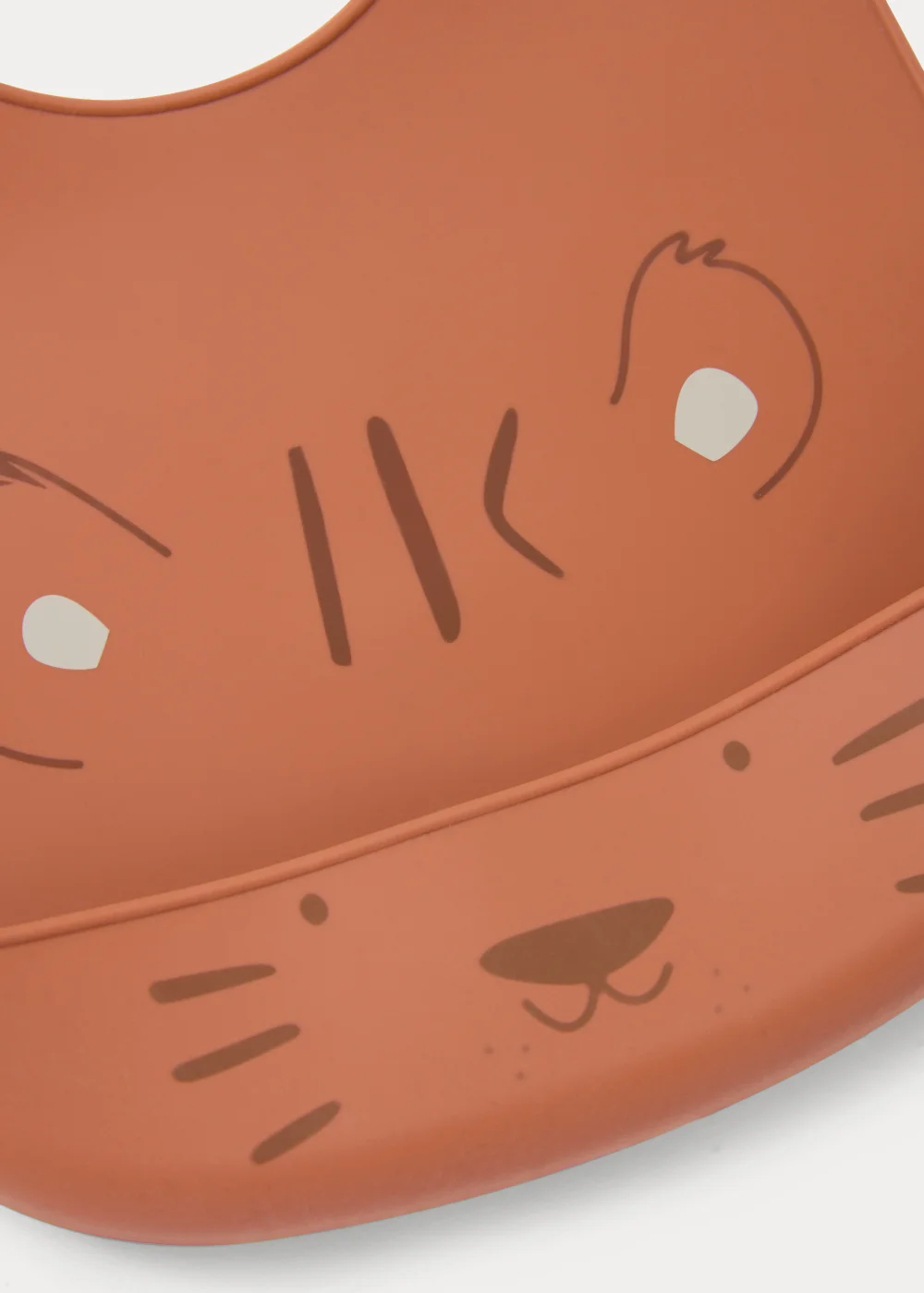 Brown Tiger Silicone Bib - One Size Image 2