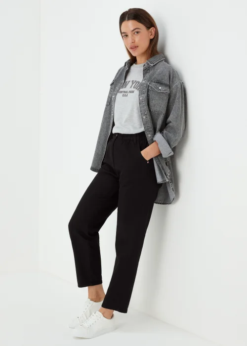 Black Paperbag Jeans - 8 Image 4