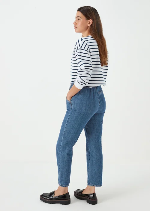 Dark Wash Paperbag Jeans - Size 8 Image 2