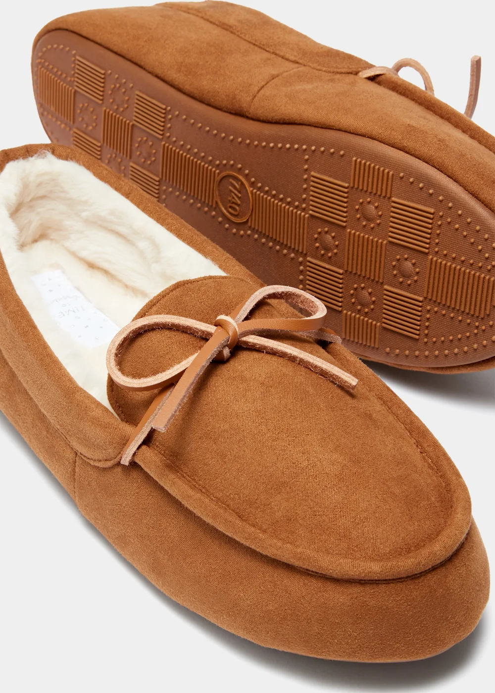 Tan Moccassin Slippers - Size 3 Image 2