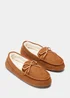 Tan Moccassin Slippers - Size 3 Image 1