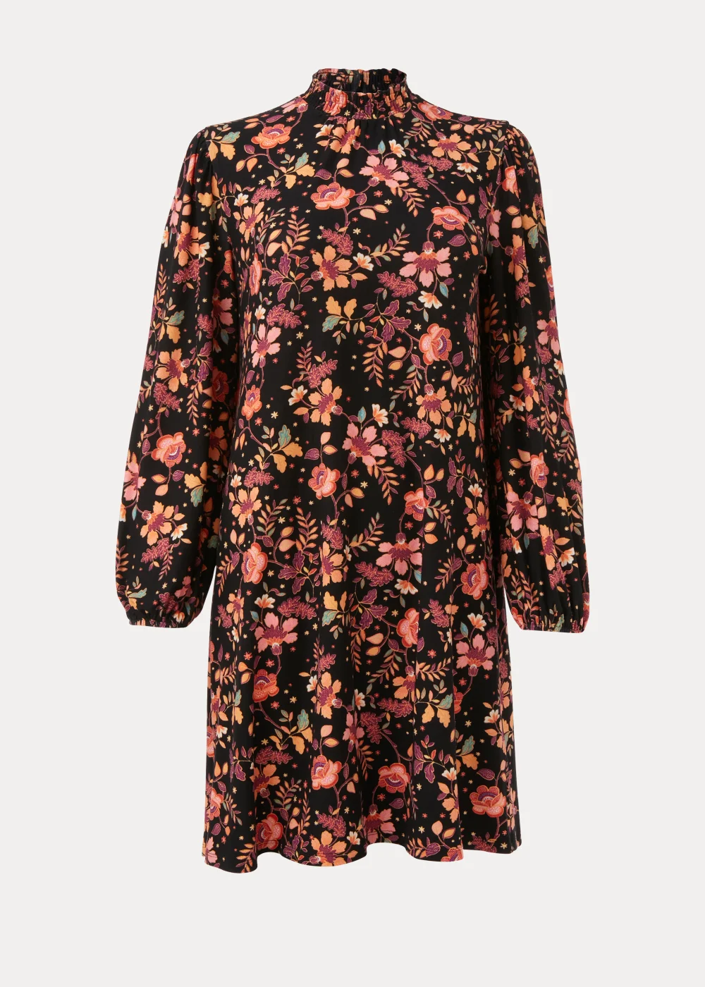 Multicoloured Floral Print Mini Dress - 8 Image 1