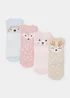 4 Pack Woodland Animal Baby Socks (Newborn-23mths) - Newborn Image 1