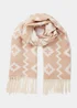 Cream Aztec Reversible Scarf Image 1