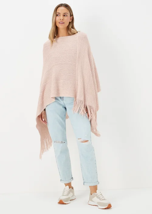 Pink Metallic Poncho Image 1