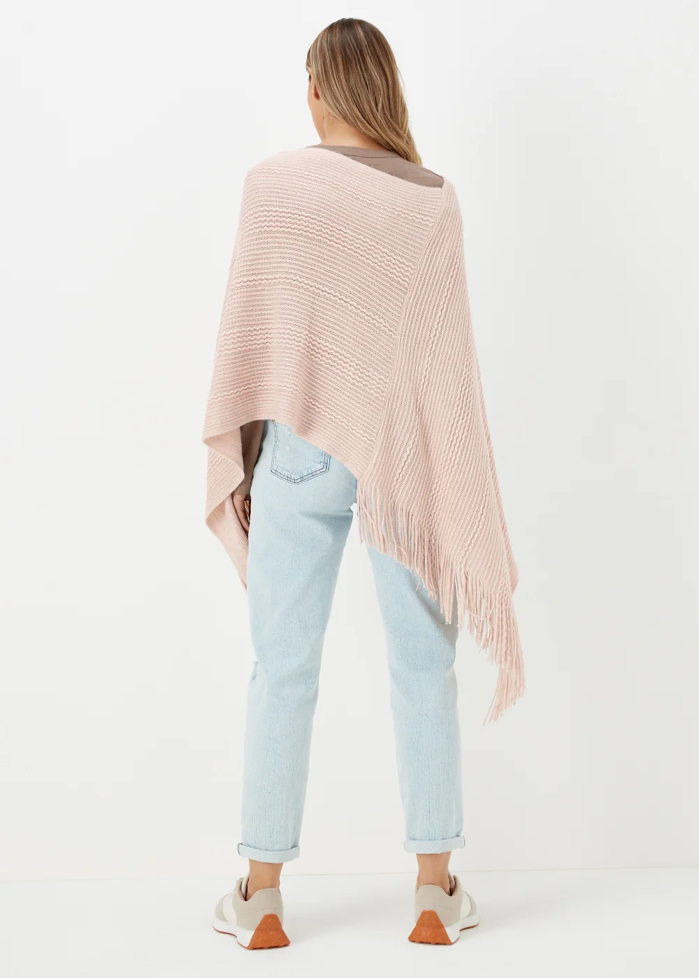 Pink Metallic Poncho Image 2
