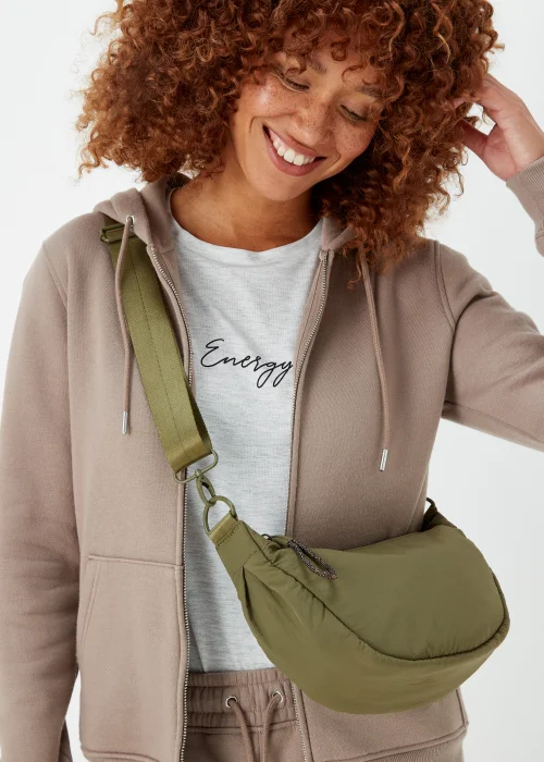Green Nylon Moon Bag - One Size Image 1