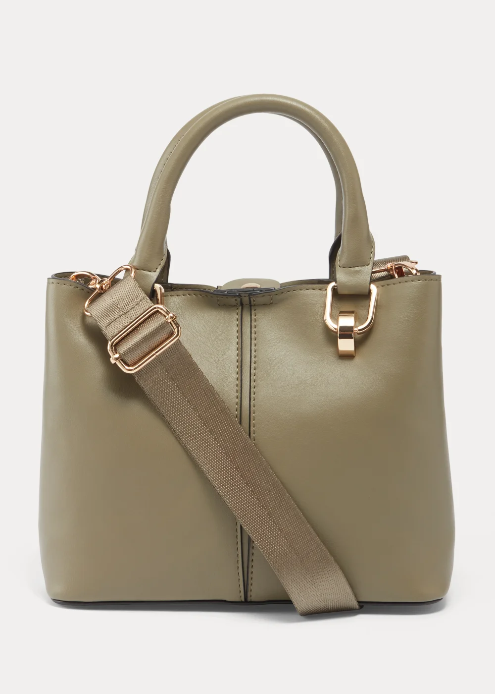 Green Multiple Compartment Mini Tote Bag - One Size Image 3