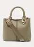 Green Multiple Compartment Mini Tote Bag - One Size Image 3