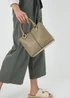 Green Multiple Compartment Mini Tote Bag - One Size Image 2