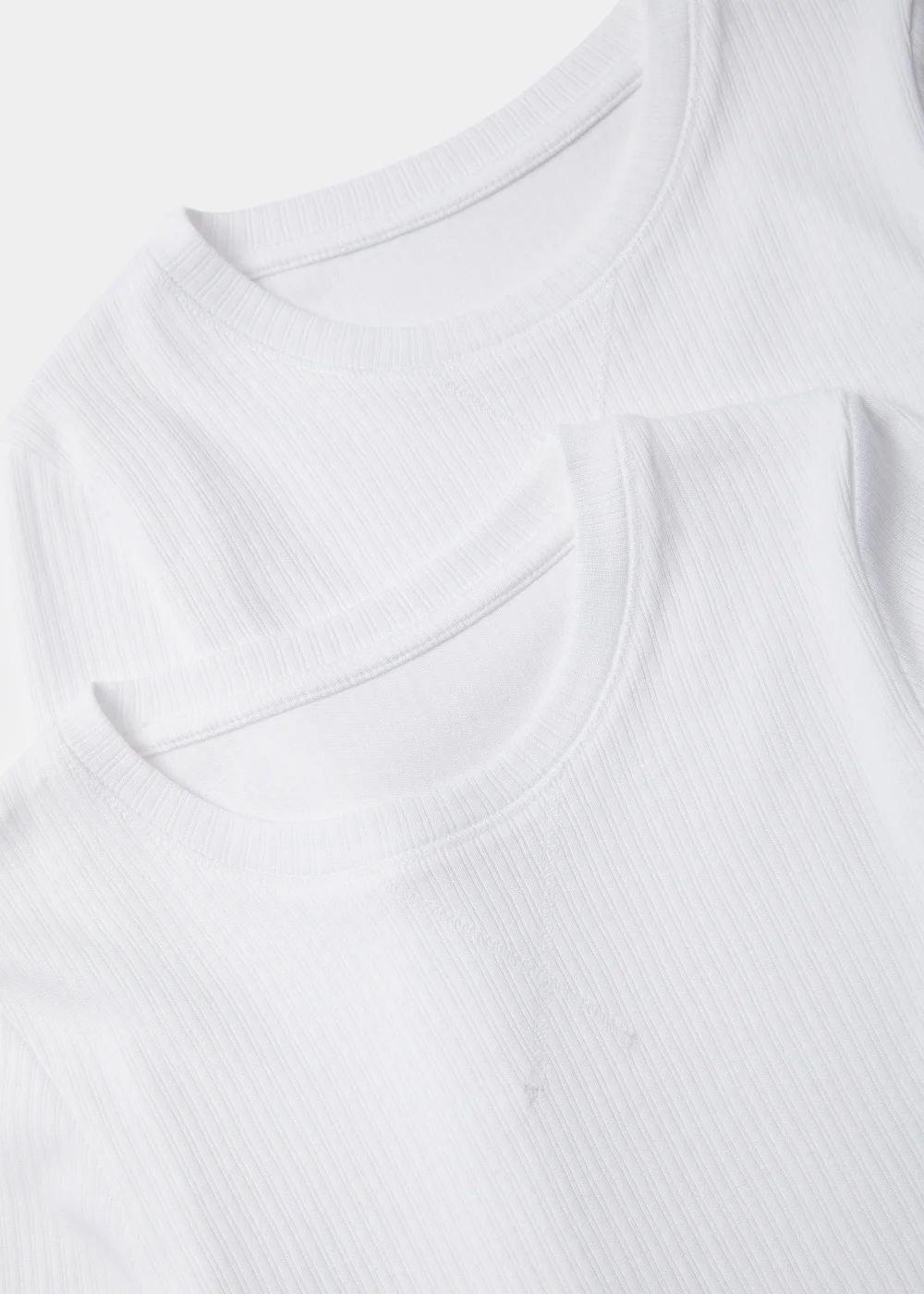 Kids 2 Pack White Long Sleeve Thermal T-Shirts (2-13yrs) - 2-3 Yrs Image 2