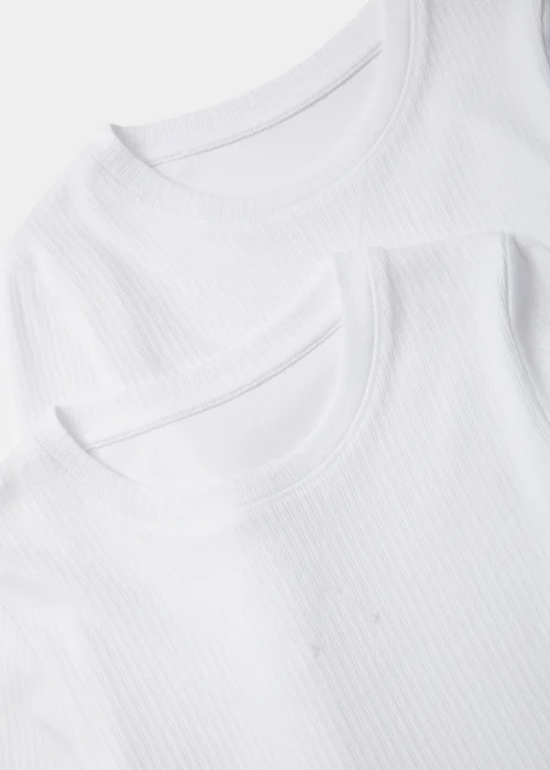 Kids 2 Pack White Long Sleeve Thermal T-Shirts (2-13yrs) - 2-3 Yrs Image 2