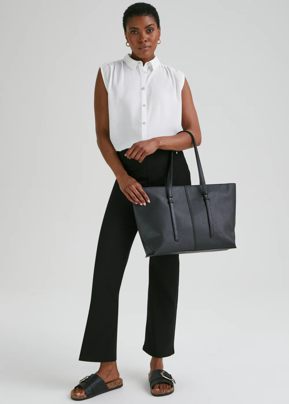 Black Tote Bag - One Size Image 1