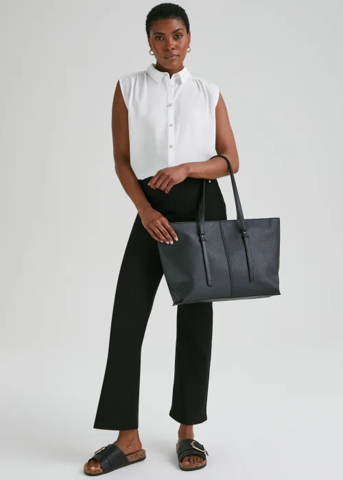 Black Tote Bag - One Size Image 1