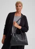 Black Triple Compartment Tote Bag - One Size Image 1