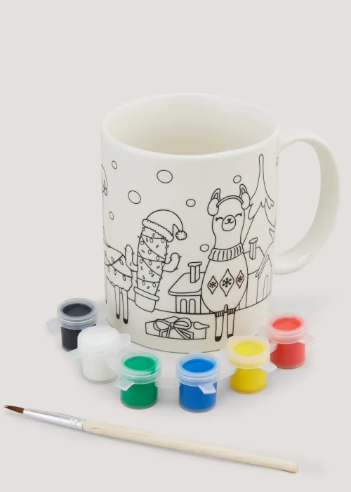 Kids Paint Your Own Christmas Mug Image 2