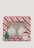 Kids Paint Your Own Duo Christmas Tree Baubles Image 1